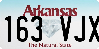 AR license plate 163VJX
