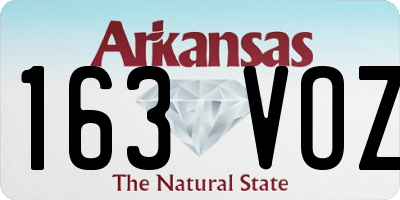 AR license plate 163VOZ