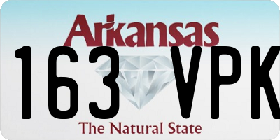 AR license plate 163VPK