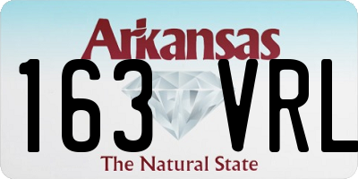 AR license plate 163VRL