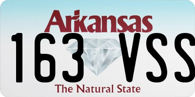 AR license plate 163VSS