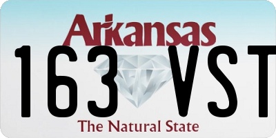 AR license plate 163VST