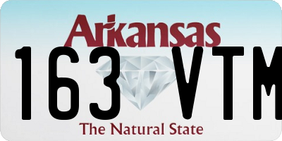 AR license plate 163VTM