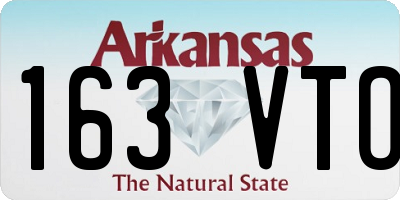 AR license plate 163VTO