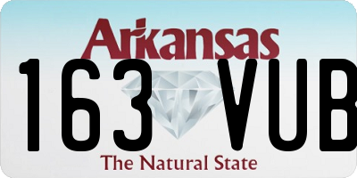 AR license plate 163VUB