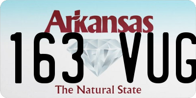 AR license plate 163VUG