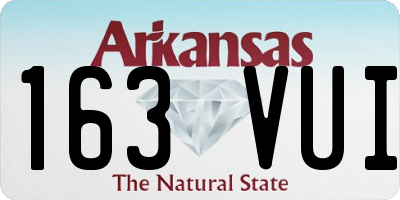 AR license plate 163VUI