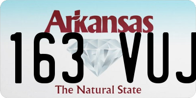 AR license plate 163VUJ