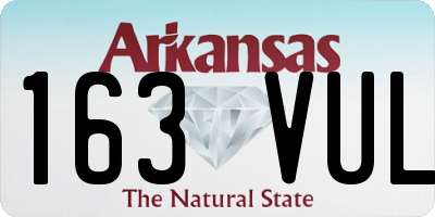 AR license plate 163VUL