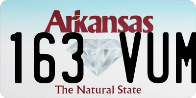 AR license plate 163VUM
