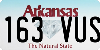 AR license plate 163VUS