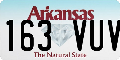AR license plate 163VUV