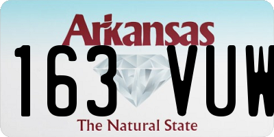 AR license plate 163VUW
