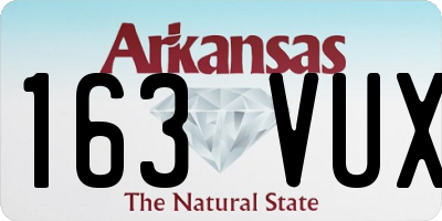 AR license plate 163VUX