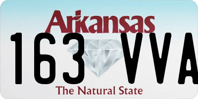 AR license plate 163VVA