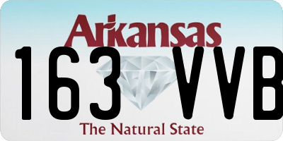 AR license plate 163VVB