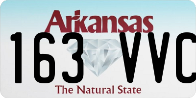 AR license plate 163VVC