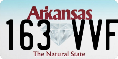 AR license plate 163VVF