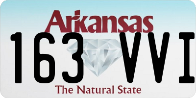 AR license plate 163VVI