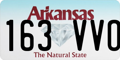 AR license plate 163VVO