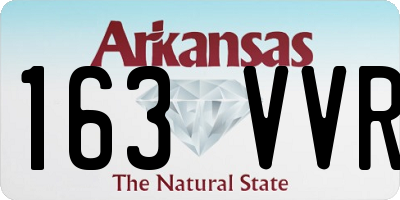 AR license plate 163VVR