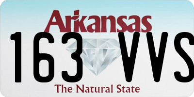 AR license plate 163VVS
