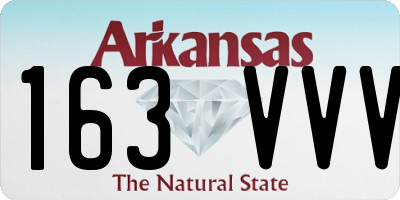 AR license plate 163VVV