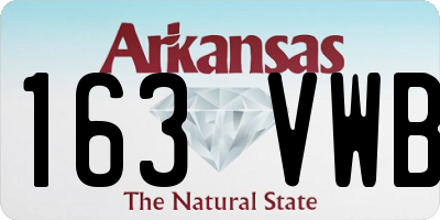 AR license plate 163VWB