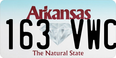 AR license plate 163VWC