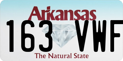 AR license plate 163VWF