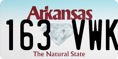 AR license plate 163VWK