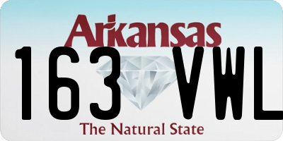 AR license plate 163VWL