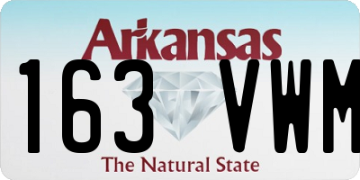 AR license plate 163VWM