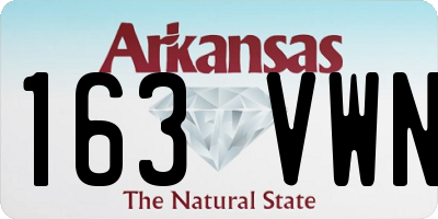 AR license plate 163VWN