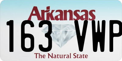 AR license plate 163VWP
