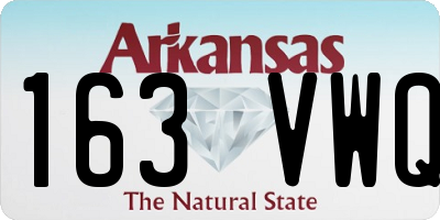 AR license plate 163VWQ