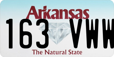 AR license plate 163VWW