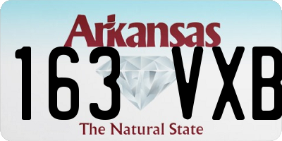 AR license plate 163VXB