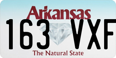 AR license plate 163VXF
