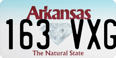 AR license plate 163VXG
