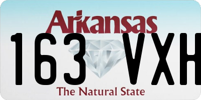 AR license plate 163VXH
