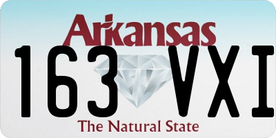 AR license plate 163VXI