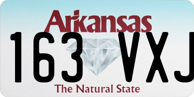 AR license plate 163VXJ