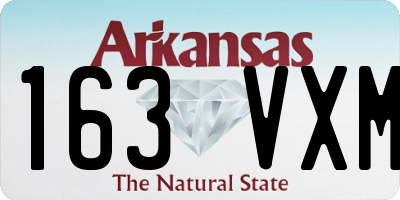 AR license plate 163VXM