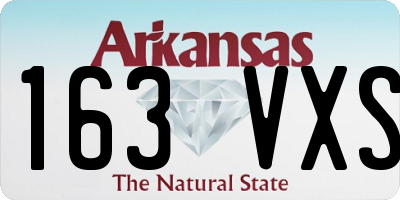 AR license plate 163VXS