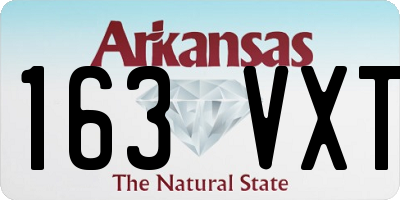 AR license plate 163VXT