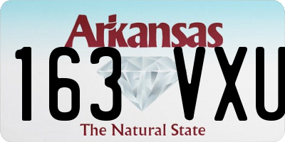 AR license plate 163VXU