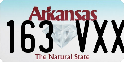 AR license plate 163VXX