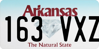 AR license plate 163VXZ
