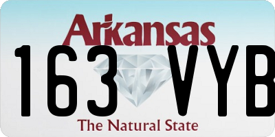 AR license plate 163VYB